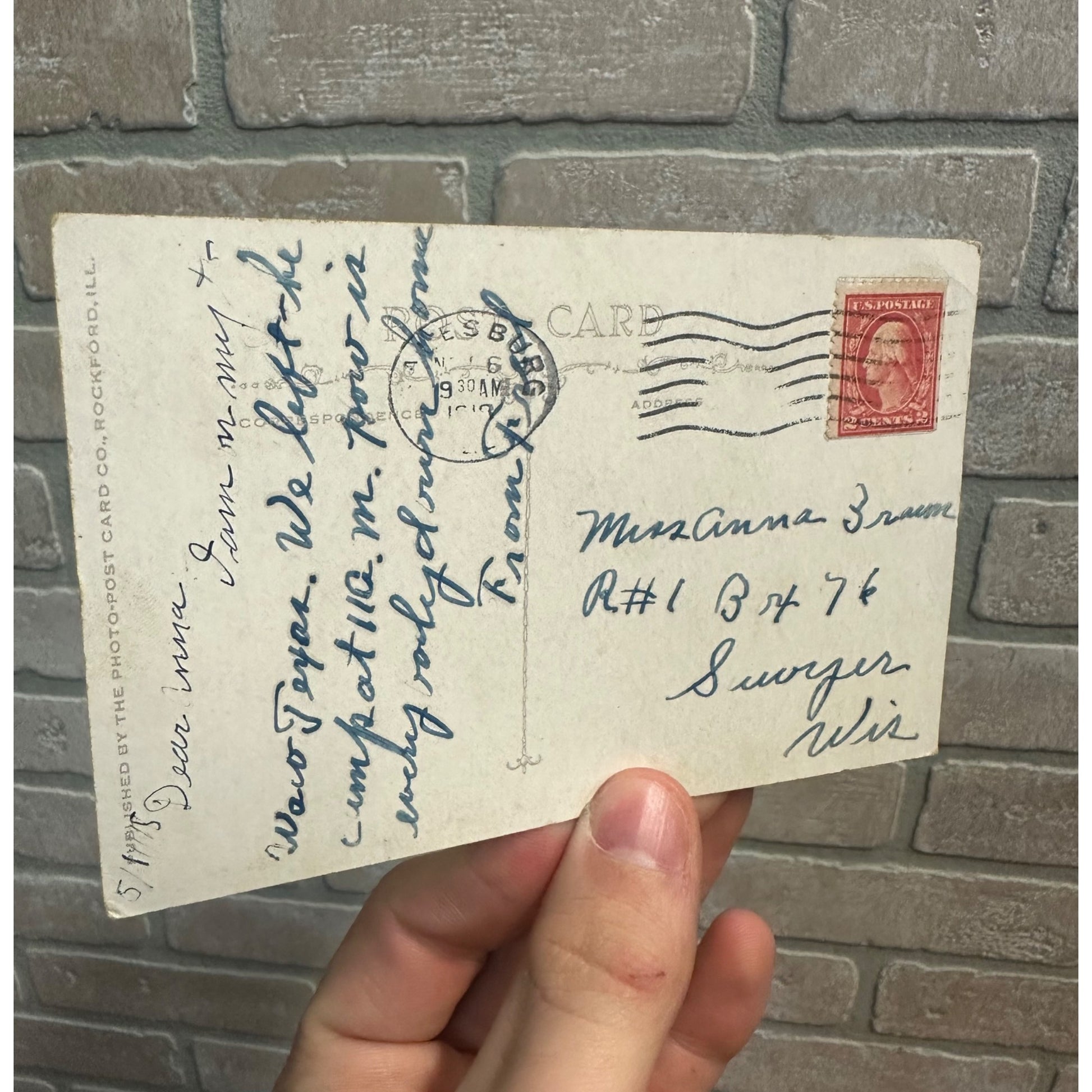 Vintage WW1 Camp Grant Postcard WWI US Army Saturday Wrestling Sports