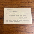 1948 Henry Ellis Harris H.E. & Co. Stamp Philatelic 1948 Boston Massachusetts