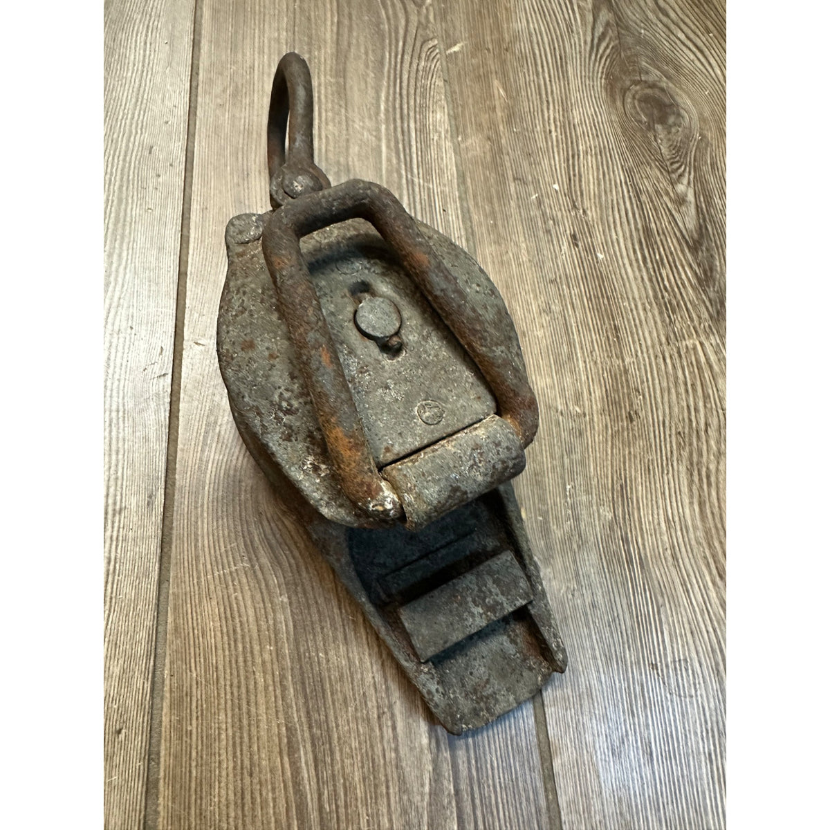 Logging Rigging Blocks Antique Cast Iron Snatch Block Industrial Logging Rigging Barn Pulley ...