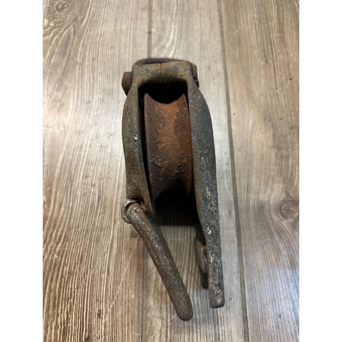 Logging Rigging Blocks Antique Cast Iron Snatch Block Industrial Logging Rigging Barn Pulley ...