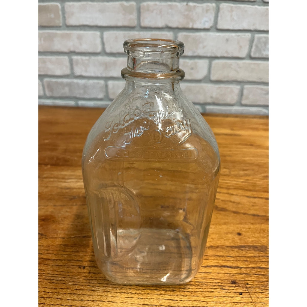 Vintage Half Gallon Milk Bottle Golden Guernsey Dairy Milwaukee Wisconsin
