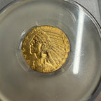 1912 $5 Indian Gold Half Eagle Coin CAC MS63 Witterbrick