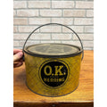 Vintage Kuehn OK Herring Milwaukee Wisconsin Advertising Tin Pail Can Bucket