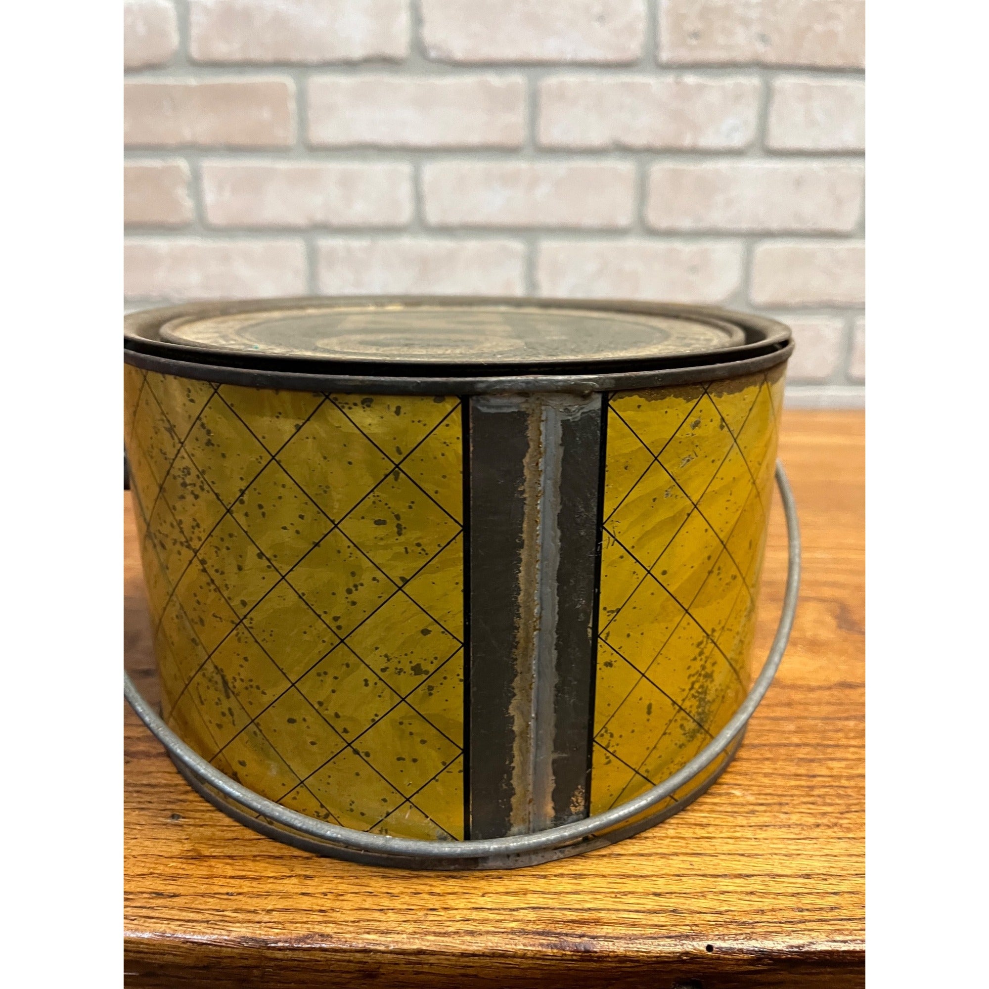Vintage Kuehn OK Herring Milwaukee Wisconsin Advertising Tin Pail Can Bucket