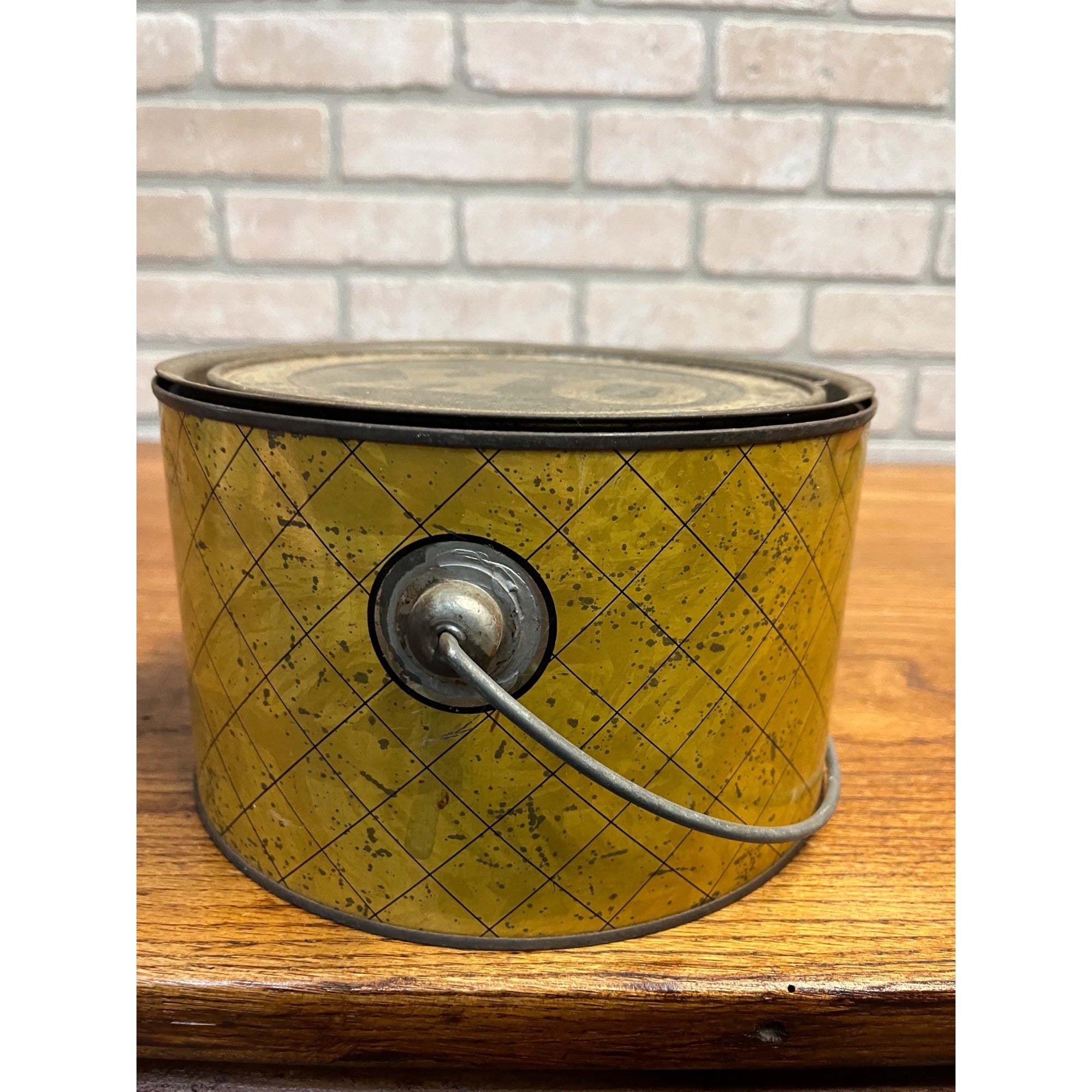 Vintage Kuehn OK Herring Milwaukee Wisconsin Advertising Tin Pail Can Bucket
