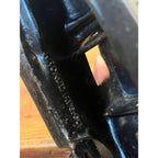 Original Vintage Arcade Two Tone Gray & Black Cast Iron Chevy Coupe / Sedan 8"