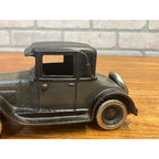 Original Vintage Arcade Two Tone Gray & Black Cast Iron Chevy Coupe / Sedan 8"