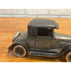 Original Vintage Arcade Two Tone Gray & Black Cast Iron Chevy Coupe / Sedan 8"
