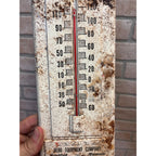 Berg Barn Cleaner Thermometer Vintage Advertising Marshfield Wisconsin