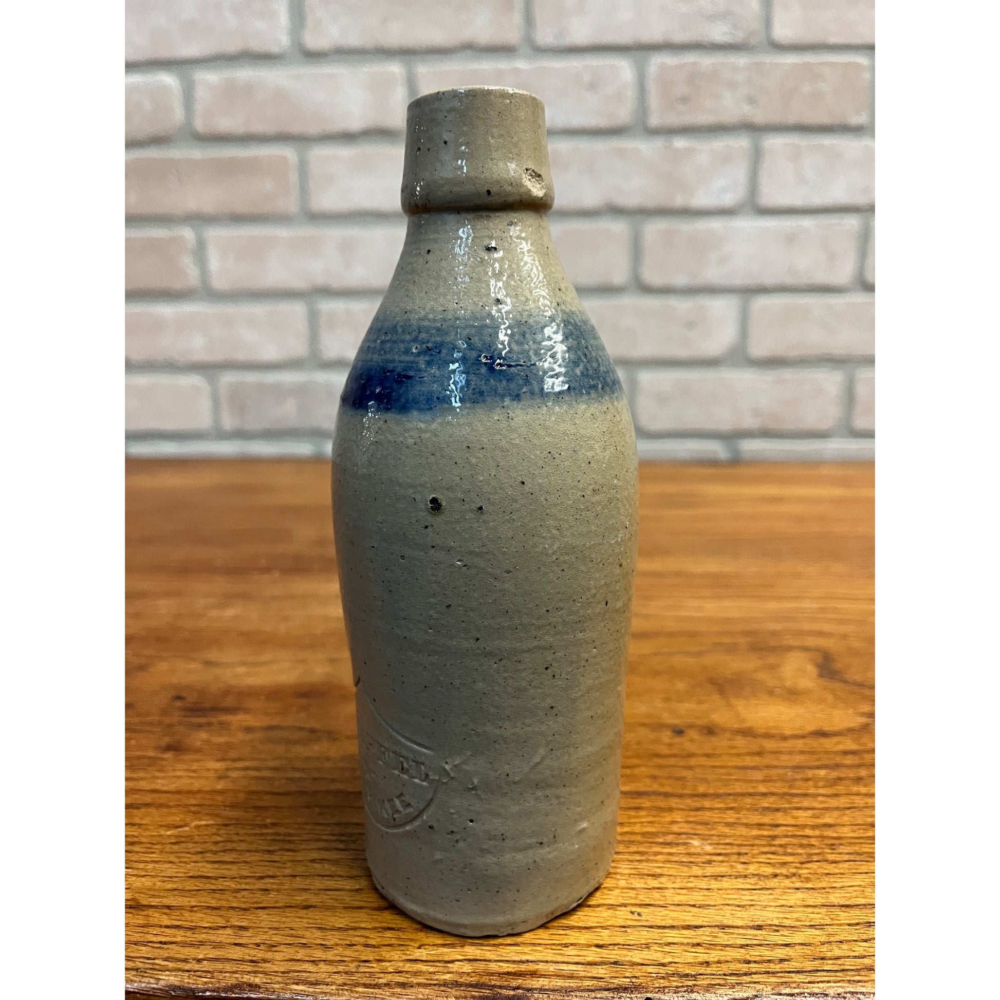 Antique Charles Gipfel Union Brewery Milwaukee Wis. Clay Stoneware Beer Bottle