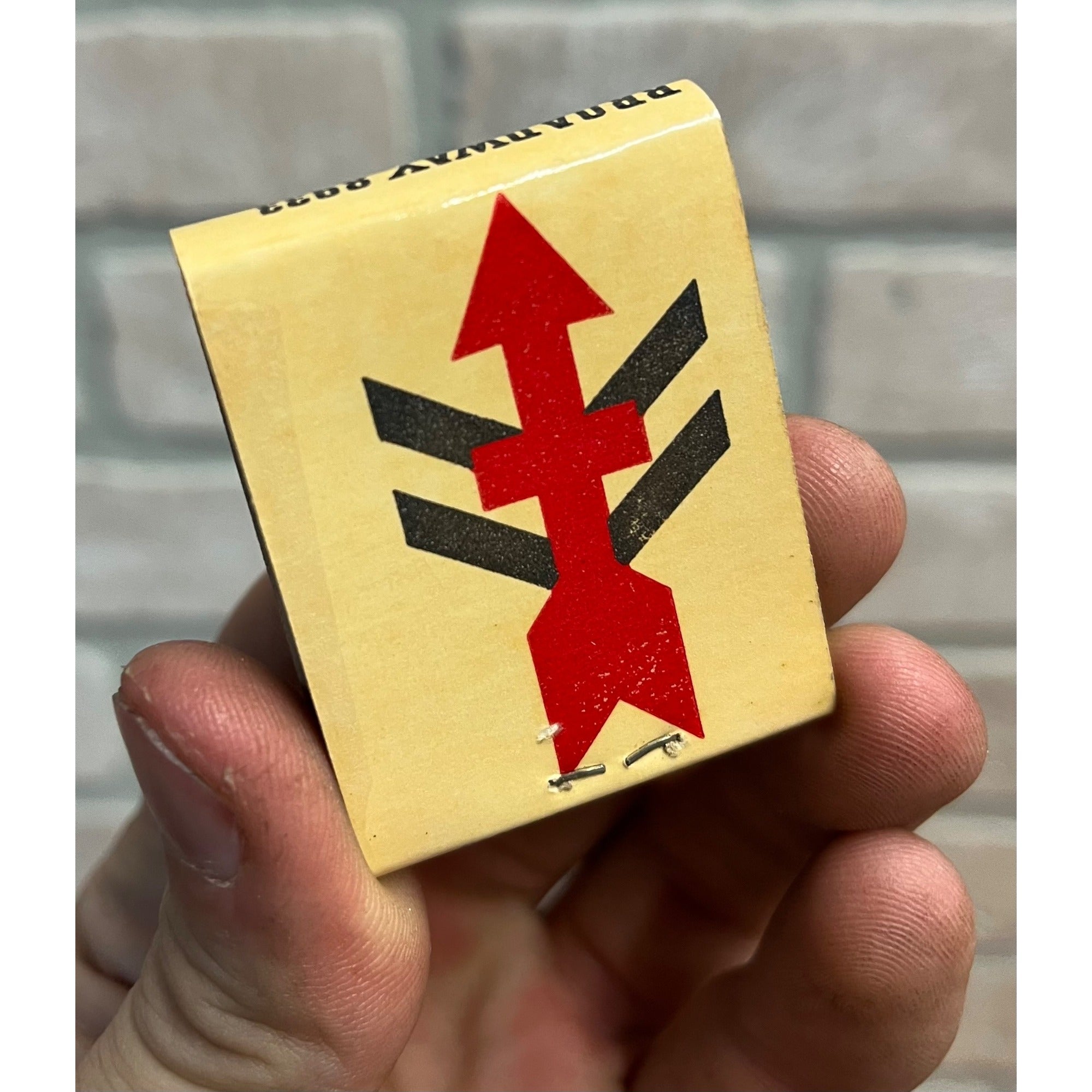 Vintage 32nd Division A.E.F. Matchbook Full Unused Red Arrow Club Milwaukee WI