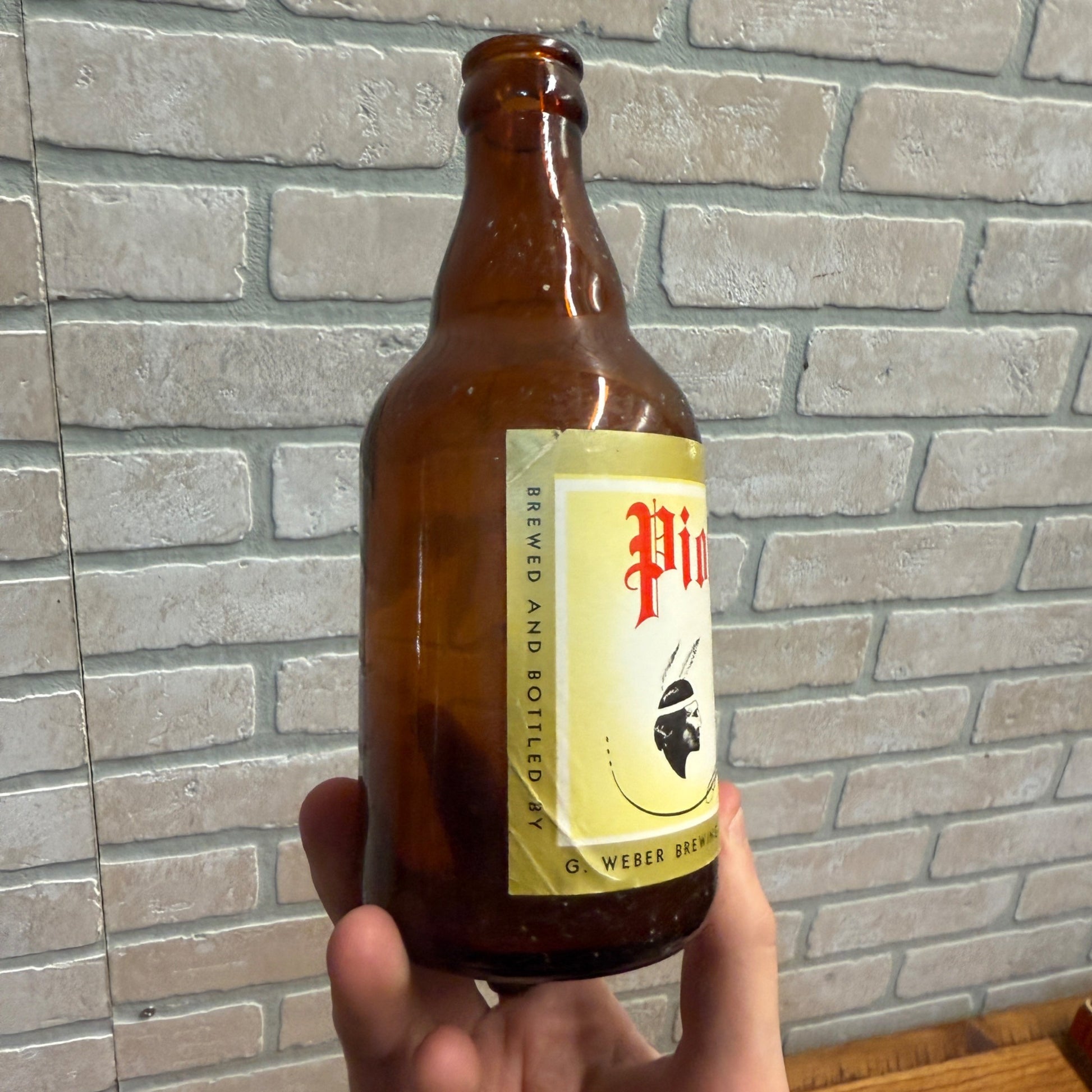 Vintage 1940s Pioneer Beer Label 12oz Bottle Theresa Wisconsin Wis