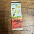 1940s 1950s Pinup Girl Girlie Matchbook Cover Chattanooga TN Browns Hot
