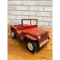Vintage 1950s Al-Toy Cast Aluminum Willy's Jeep Child's Toy Red Original