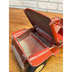 Vintage 1950s Al-Toy Cast Aluminum Willy's Jeep Child's Toy Red Original