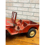 Vintage 1950s Al-Toy Cast Aluminum Willy's Jeep Child's Toy Red Original