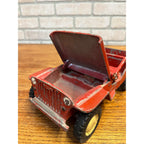 Vintage 1950s Al-Toy Cast Aluminum Willy's Jeep Child's Toy Red Original