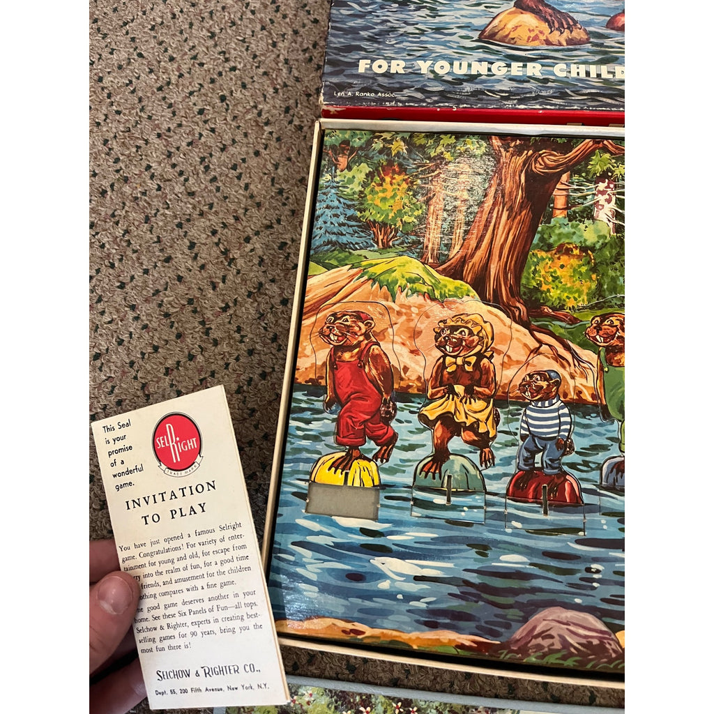 Little Benny: The Eager Beaver Board Game 1957 Selchow & Righter 99.9% Complete