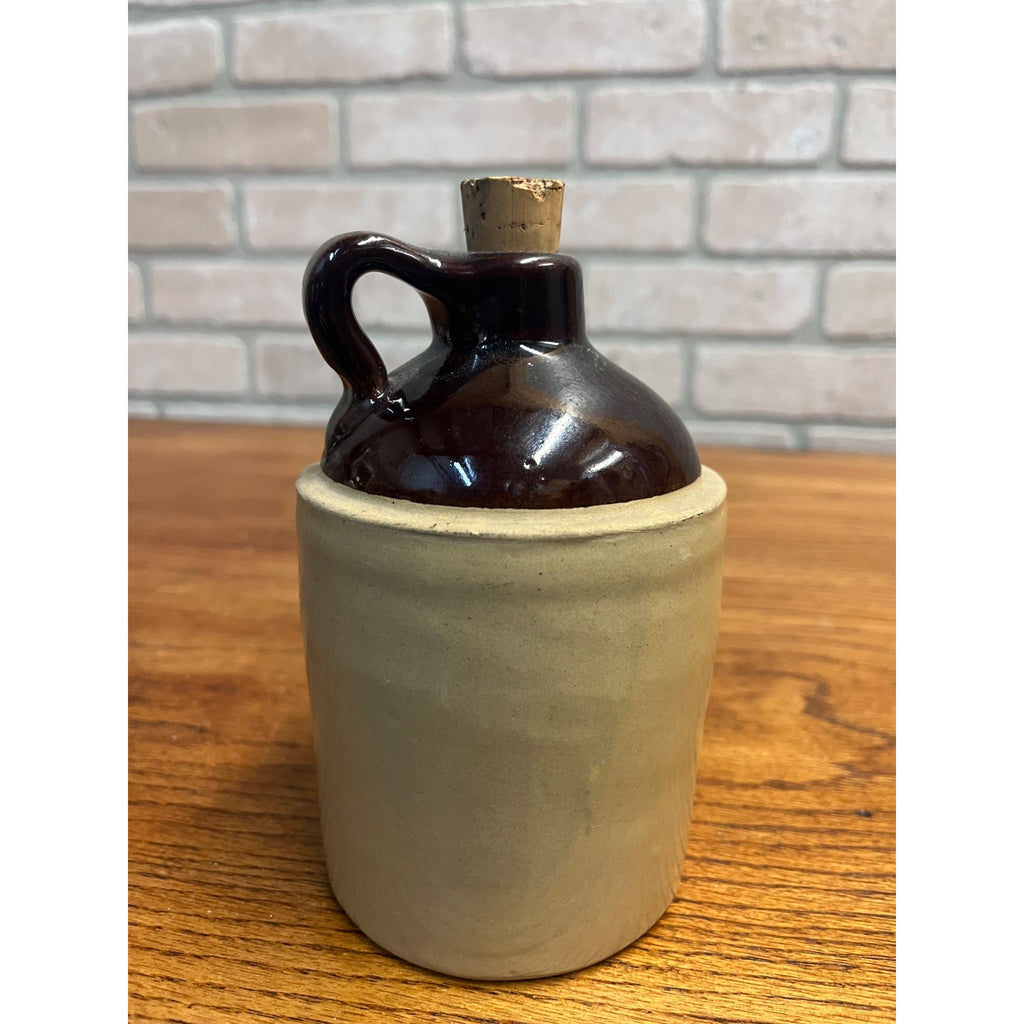 Vintage 1950s Wisconsin State University Oshkosh College Stoneware Jug