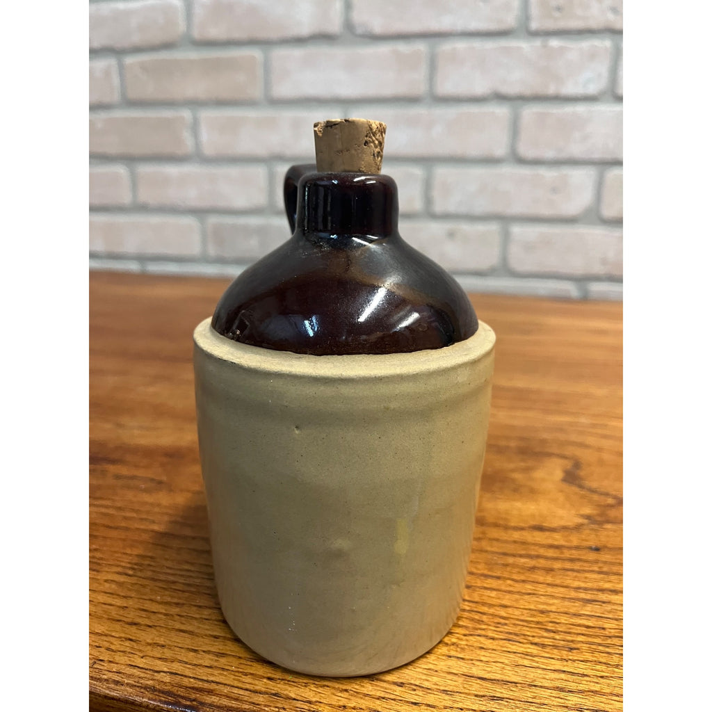 Vintage 1950s Wisconsin State University Oshkosh College Stoneware Jug