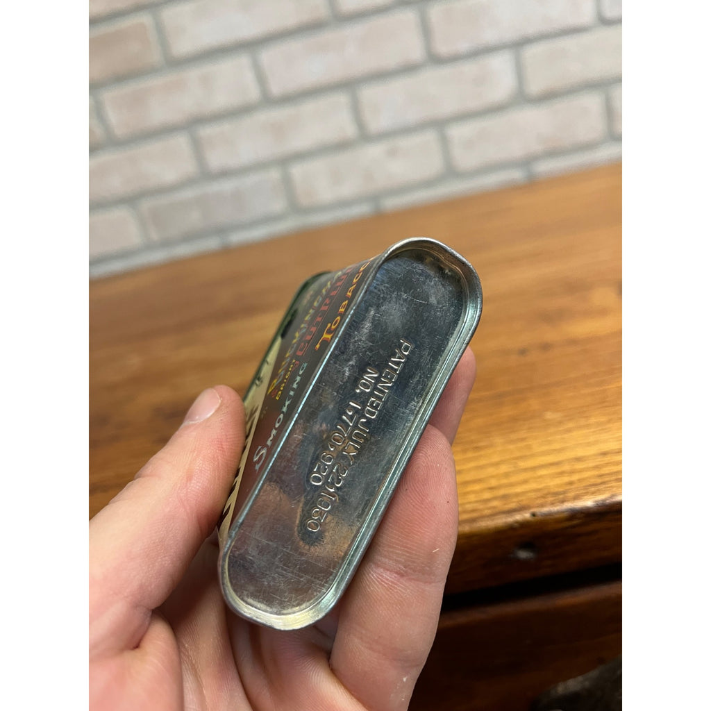 Vintage Half & Half Buckingham Advertising Vertical Pocket Tobacco Tin Empty