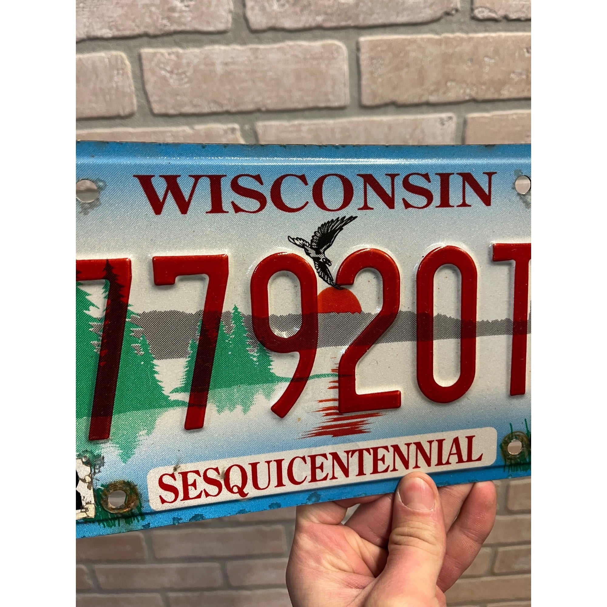Wisconsin 1998 SESQUICENTENNIAL License Plate