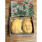 Vintage Kirks Baby Head Face Figural Beeswax Soap Bars w/ Box Unusual Oddity