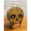 RARE Vintage Antique Halloween Skull Lantern Cardboard Dolly Toy Co.