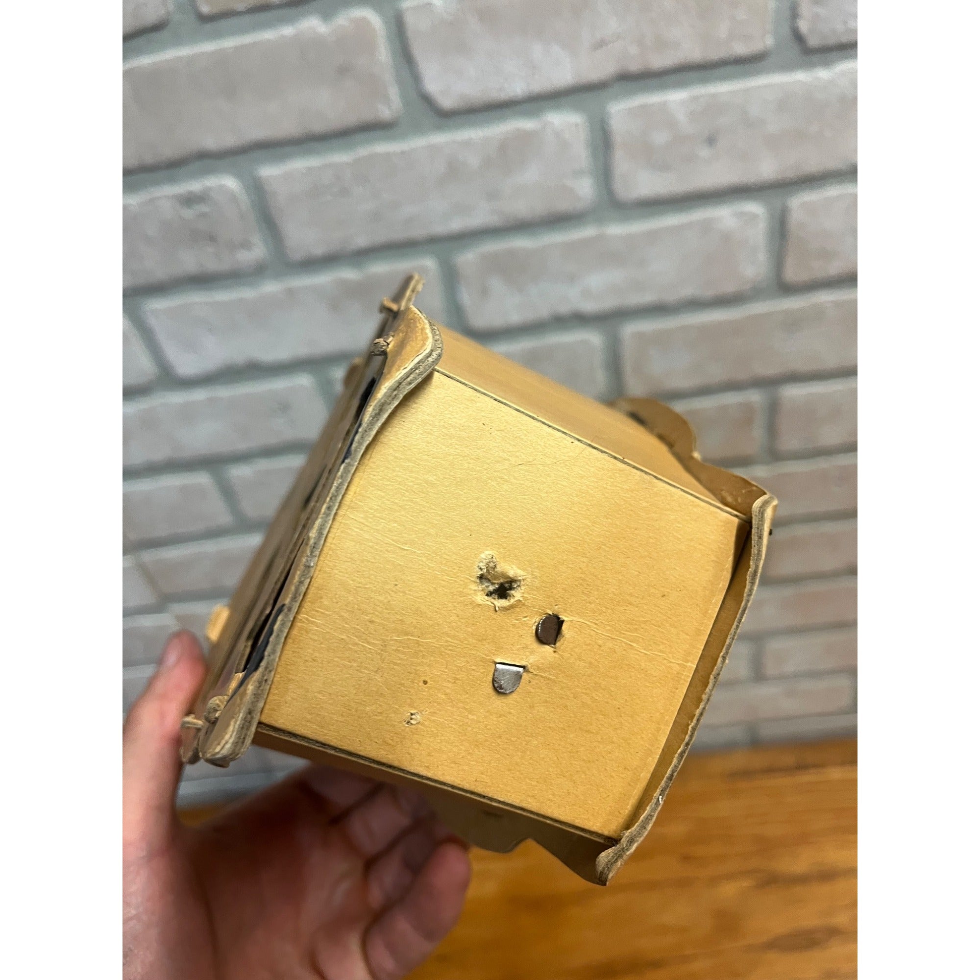 RARE Vintage Antique Halloween Skull Lantern Cardboard Dolly Toy Co.