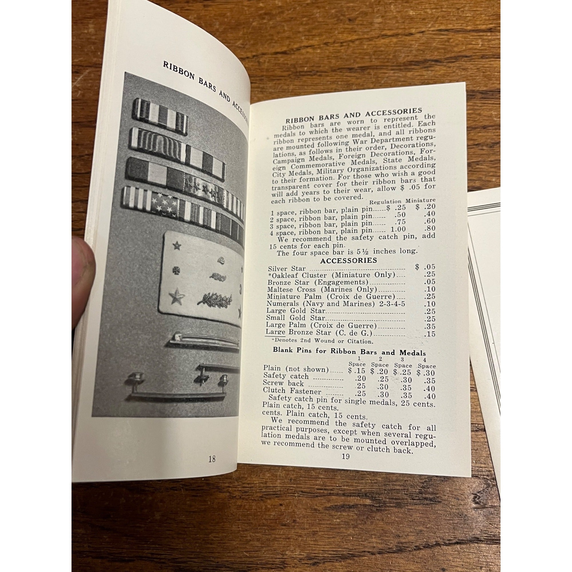 Regulation War Medals by George Studley Sales / Reference Booklet 1940s