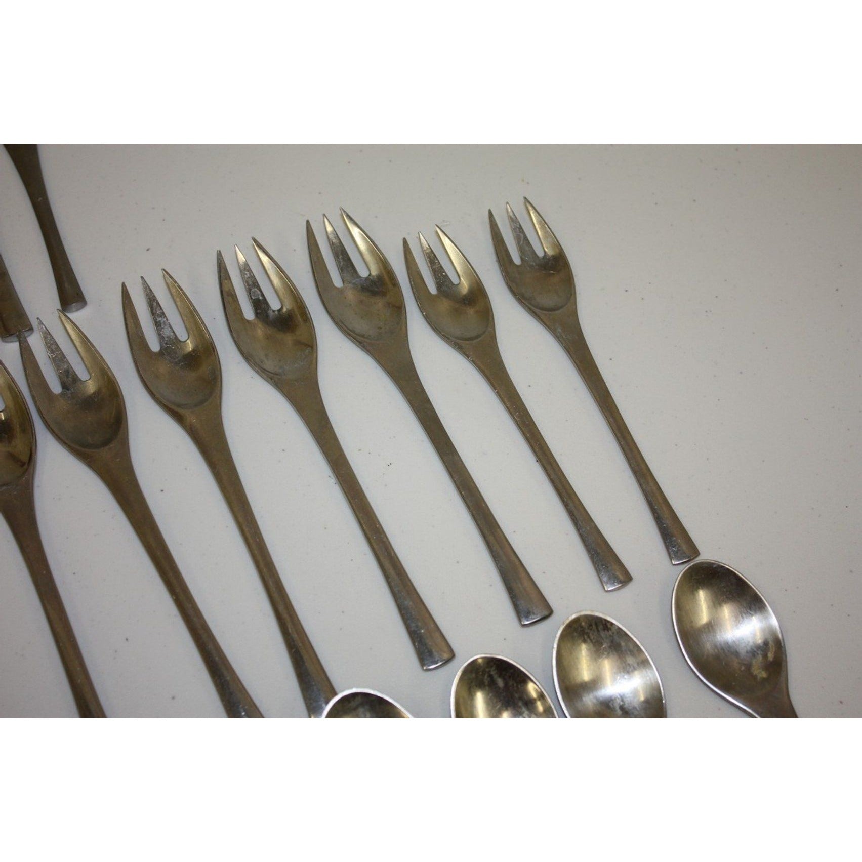 RARE Vintage MCM Dansk Odin Stainless Steel Flatware 24pc Set Jens Quistgaard