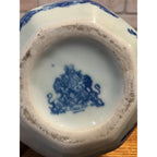 Vintage Victoria Ware Ironstone Water Pitcher Jug Flow Blue Antique 7"