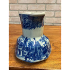 Vintage Victoria Ware Ironstone Water Pitcher Jug Flow Blue Antique 7"