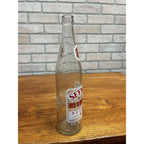 Vintage Seymour Beverages ACL 16oz Clear Glass Soda Bottle Wisconsin Wis WI