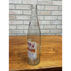 Vintage Seymour Beverages ACL 16oz Clear Glass Soda Bottle Wisconsin Wis WI