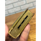 Vintage Miniature Book Savings Bank Citizens State Bank Shawano Wis No Key Leather-Wrapped