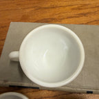 (3) Retro Waffle House Milk Glass Corning Ware Tea Coffee Cups 701 Mid Century