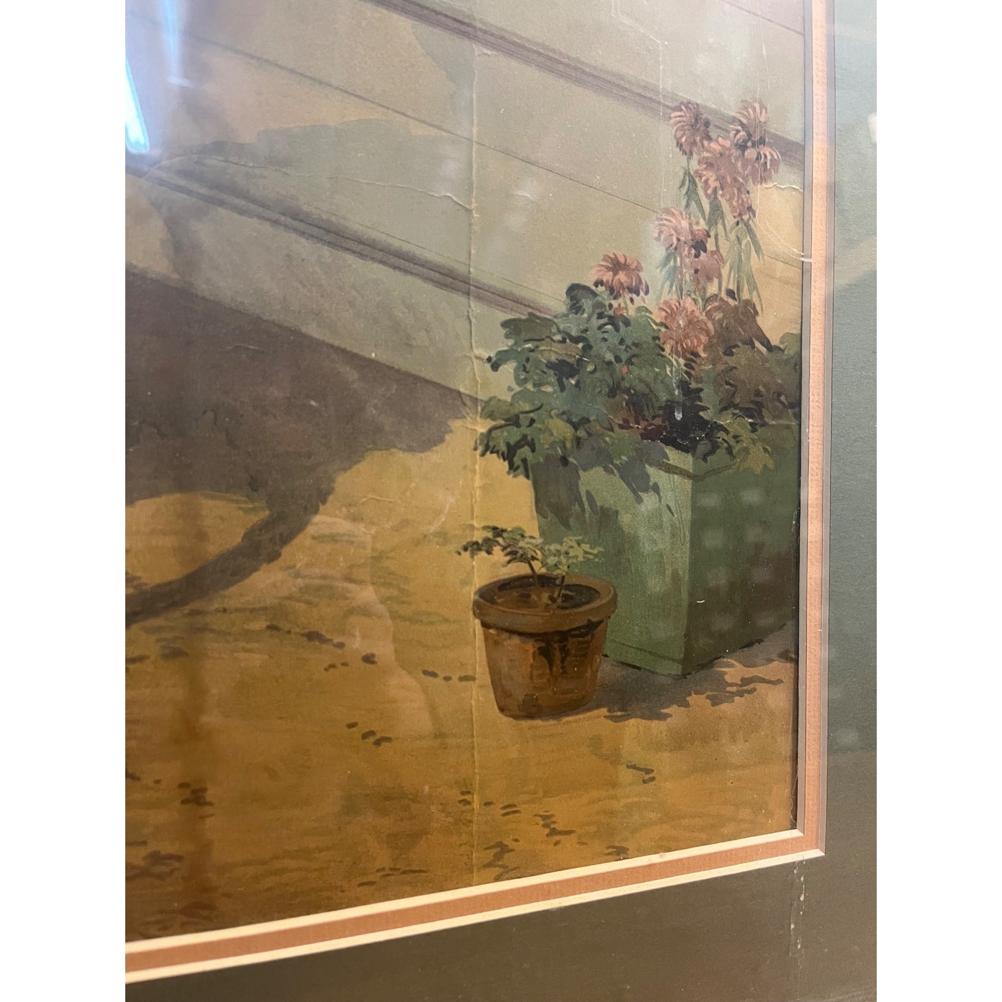 Early 1900s Columbia Bicycles Pope Mfg Co. Advertising Framed Litho SIgn Poster