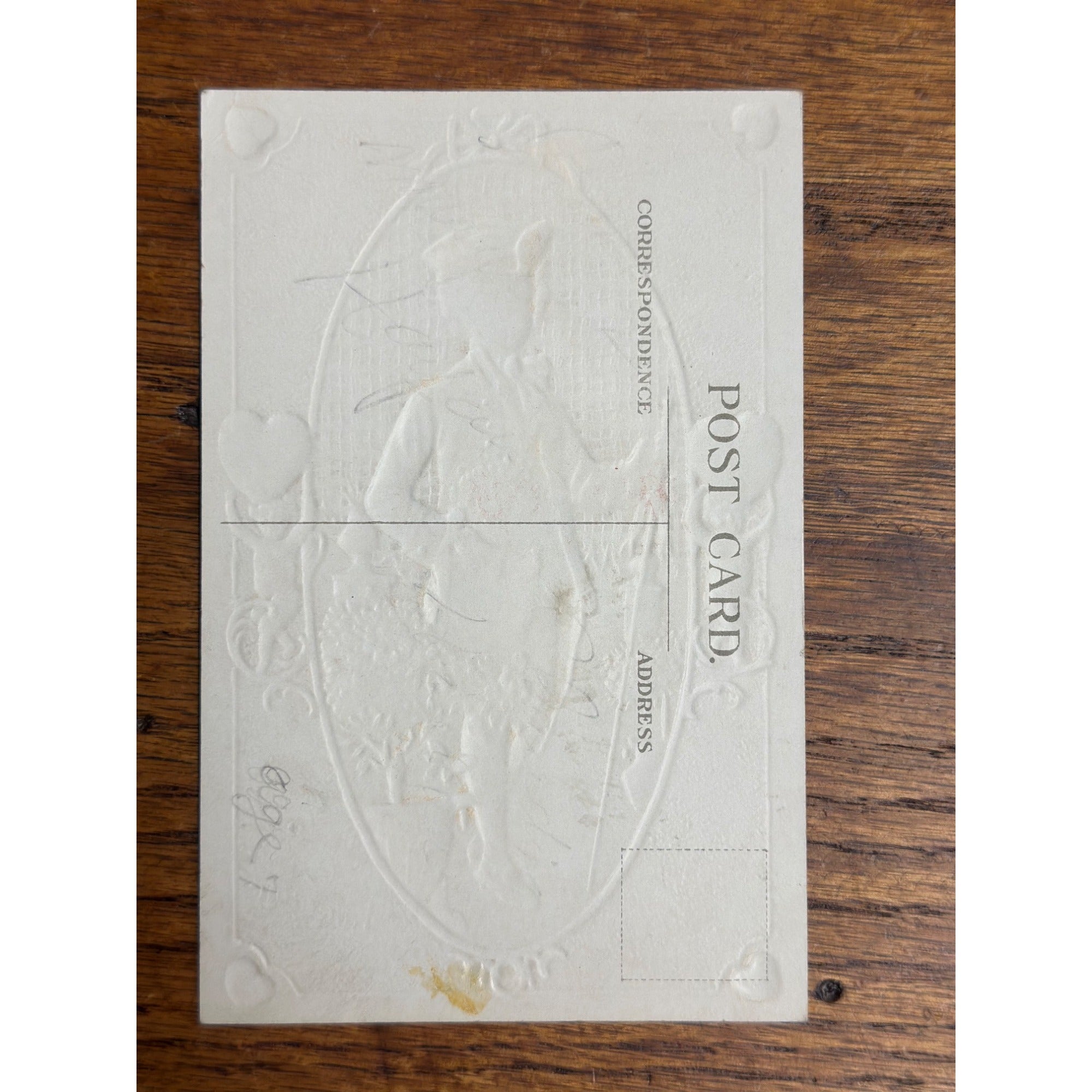 Valentine's Day Postcard Victorian Colonial Young Boy Valentine