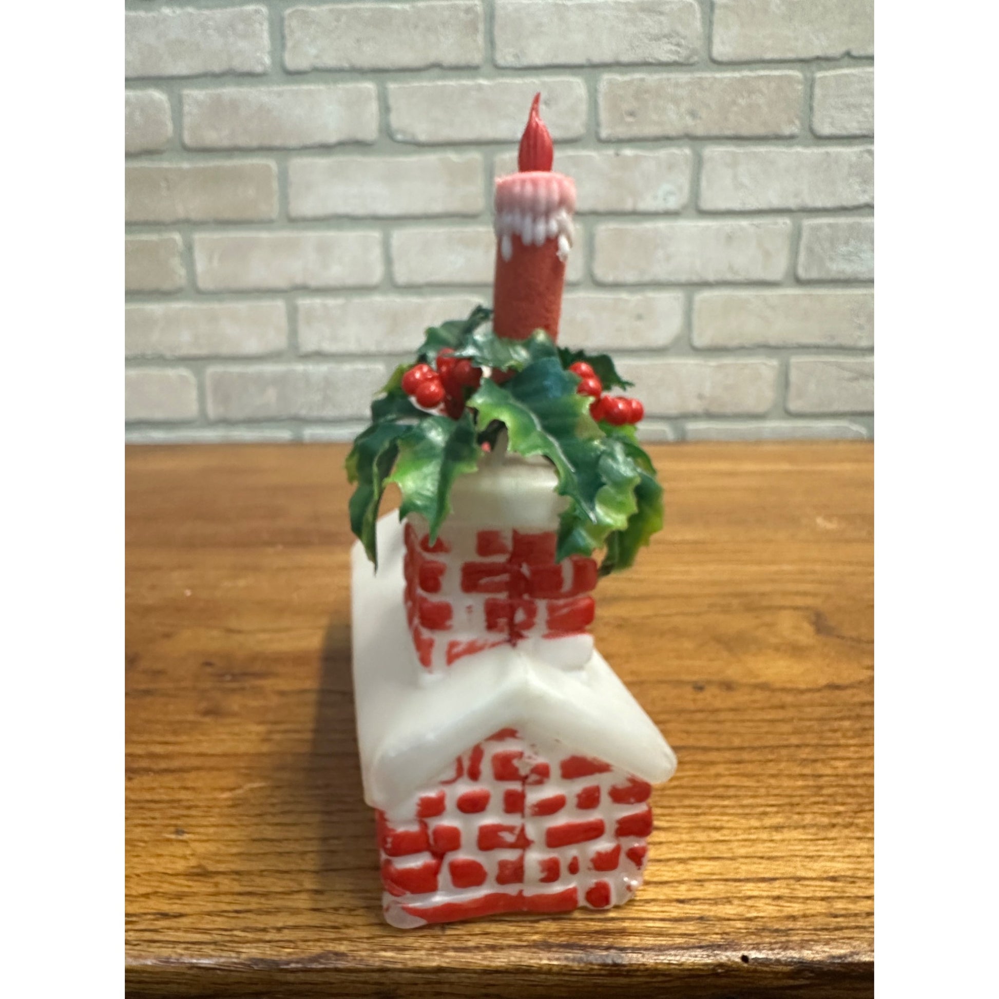 Vintage 1960s Santa & Mkrs Claus Roof Tabletop Blwo Mold Mid-Century Kitschy