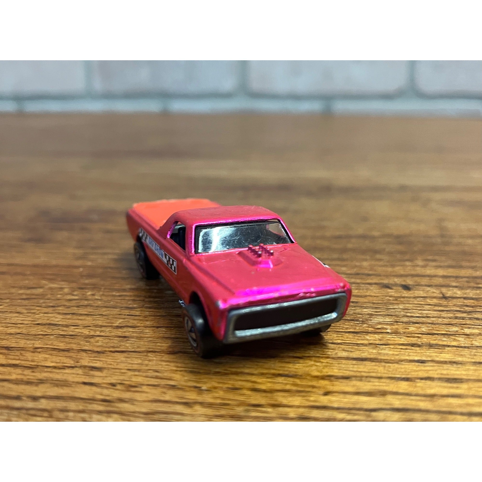 Vintage Hot Wheels Redlines 1968 Custom Fleetside Pink - Clean (Very Good)