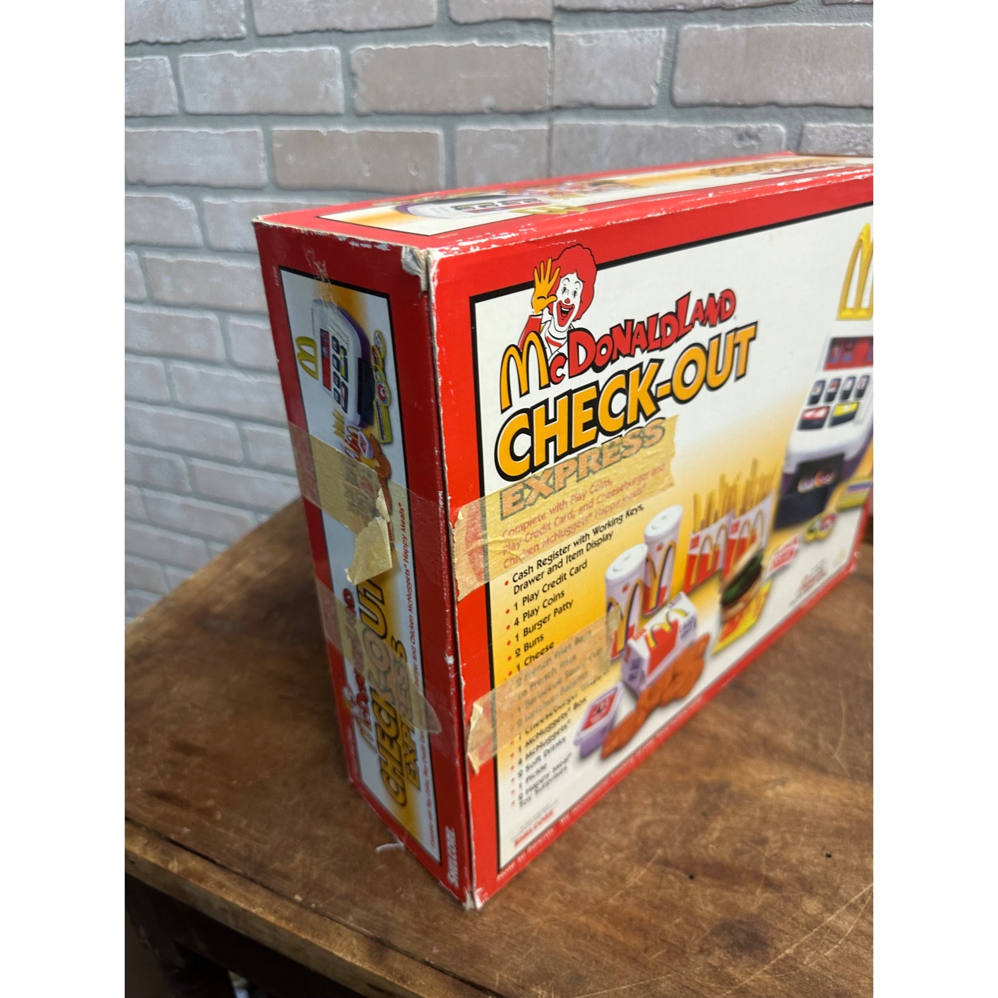 RARE Vintage 1990s McDonaldland Express Check-Out Play Food Boxed Set McDonalds
