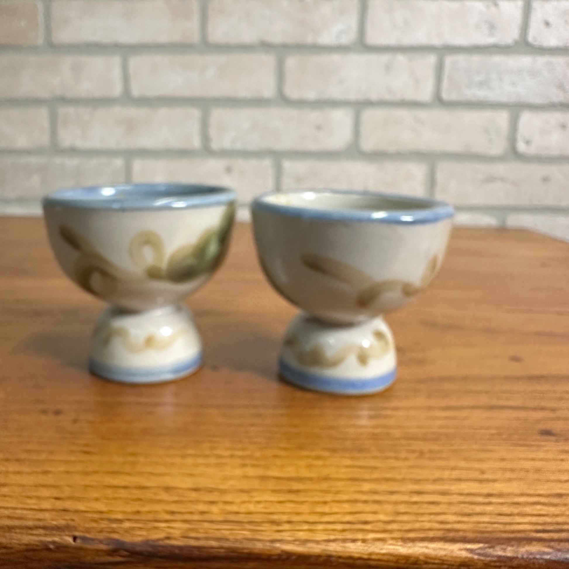 Vintage Taylor Louisville Pottery Sherbert Ice Cream Dessert Dishes Fruit Bowl