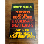 Vintage 1960s Funny Humorous Gage Bumper Stickers Japanese Cadillac Truckers