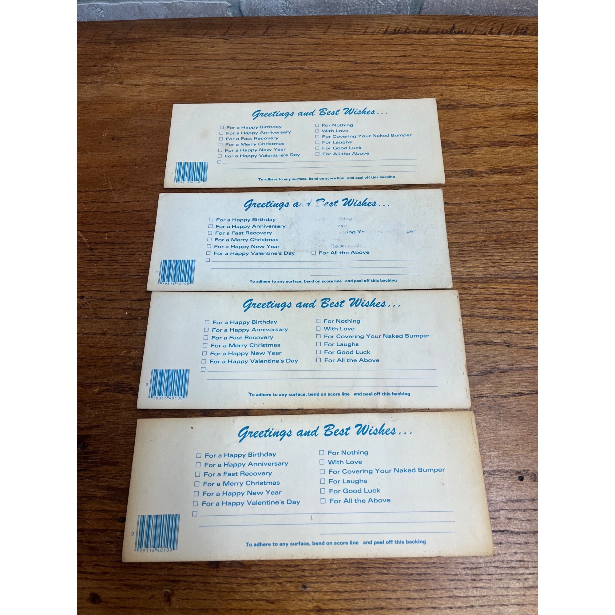 Vintage 1960s Funny Humorous Gage Bumper Stickers Japanese Cadillac Truckers