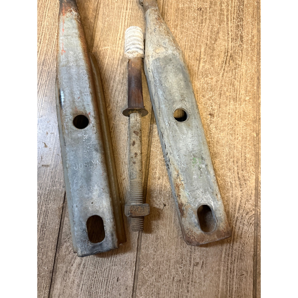 Lot of (3)  Railroad Telephone Pole Wire Insulator Mounts