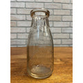 Vintage Fountain City Dairy Fond Du Lac Wisconsin One Pint Glass Milk Bottle