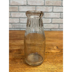 Vintage Fountain City Dairy Fond Du Lac Wisconsin One Pint Glass Milk Bottle