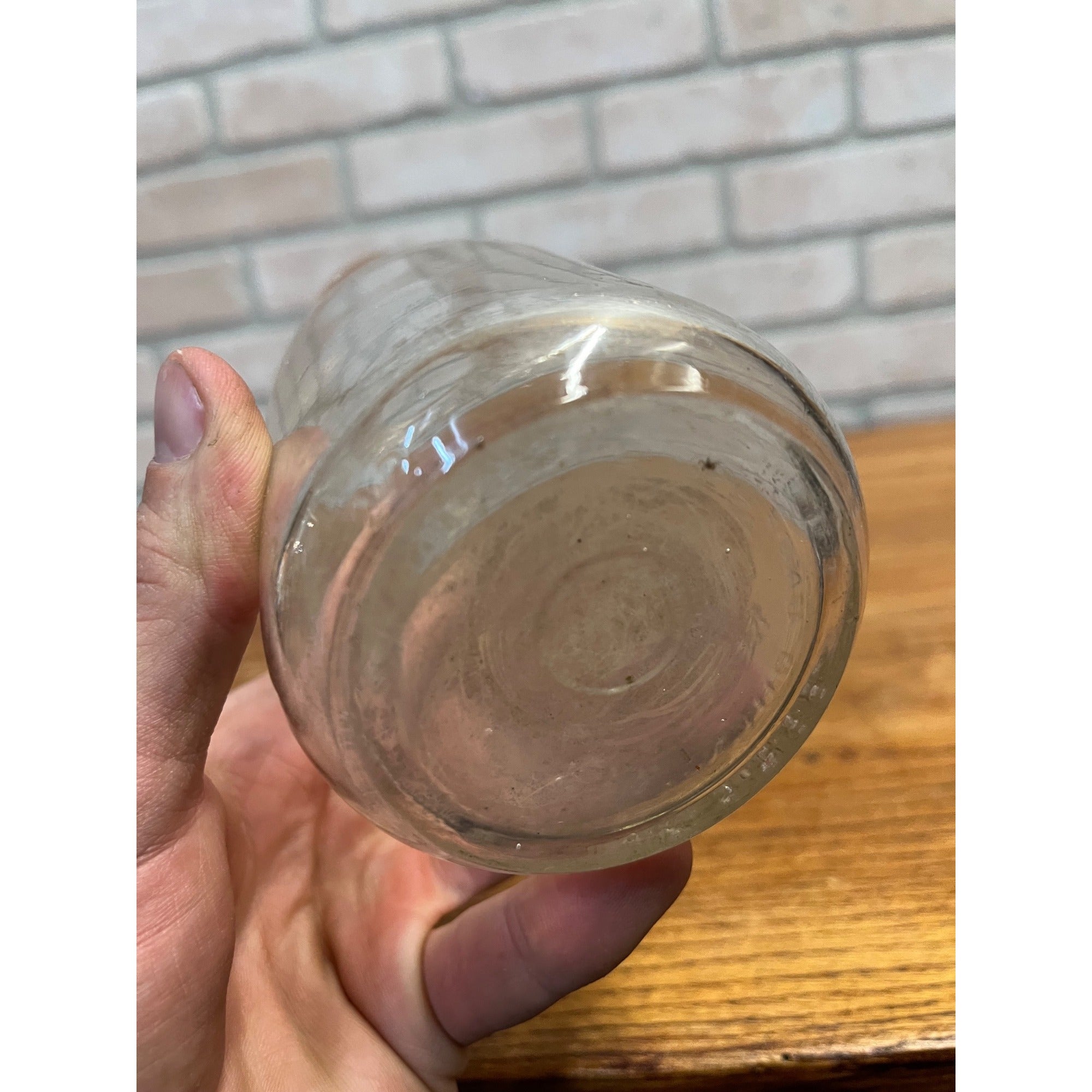 Vintage Fountain City Dairy Fond Du Lac Wisconsin One Pint Glass Milk Bottle