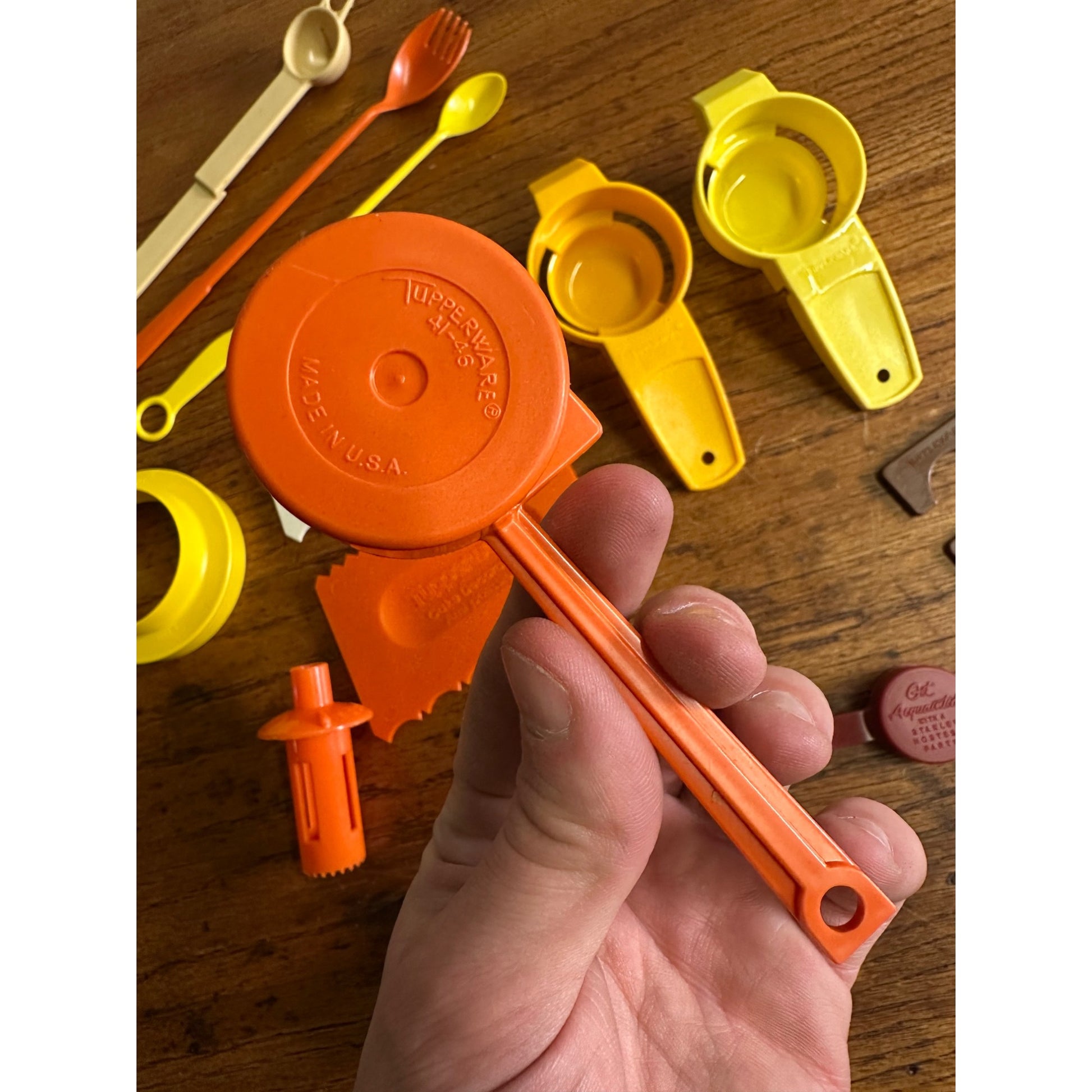 Vintage Tupperware Lot Kitchen utensils Cake Decorators Egg Separators ++
